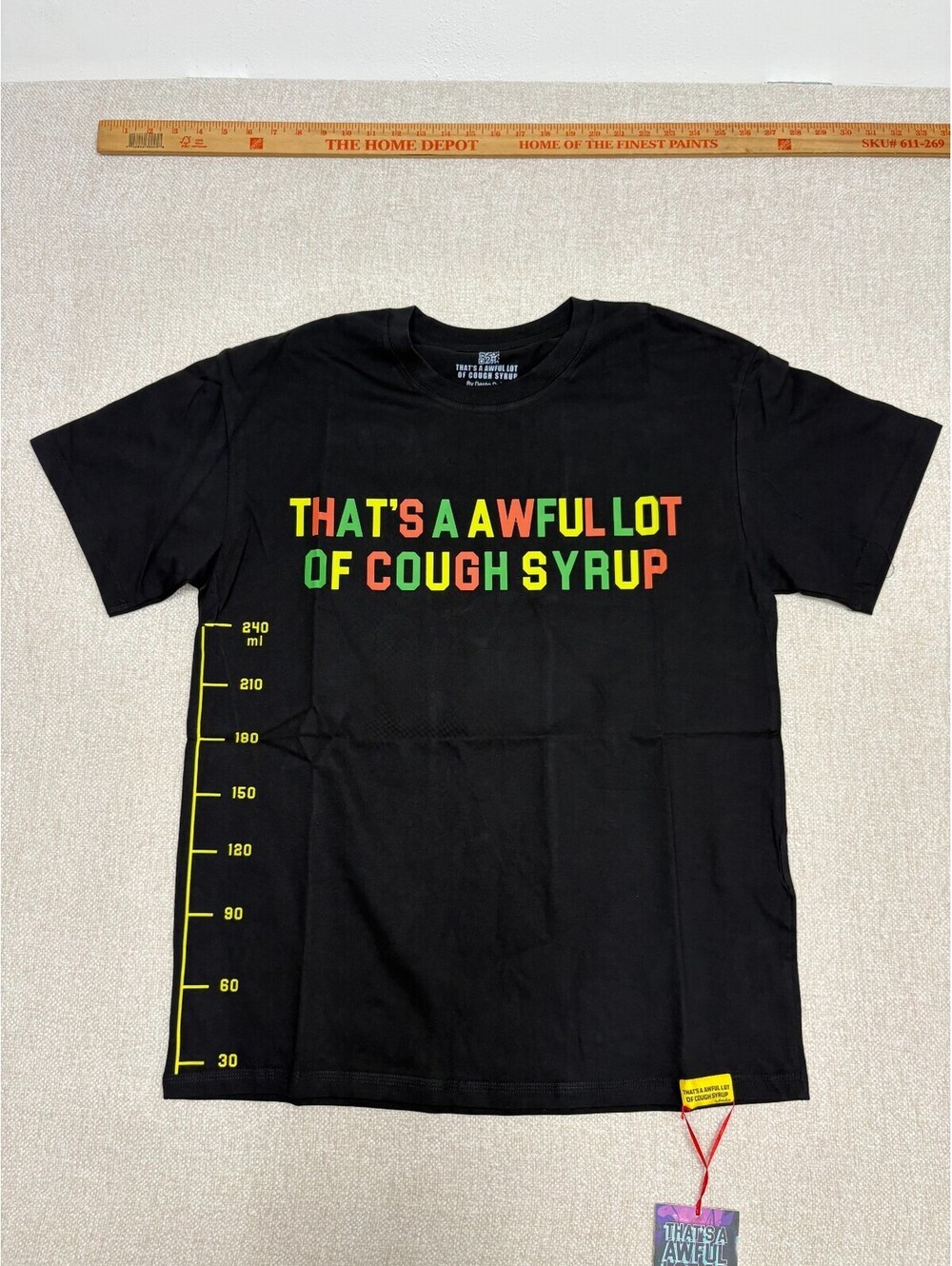 That's A Awful Lot Of Cough Syrup By Desto Dubb Men's Black Double Cup Graduated